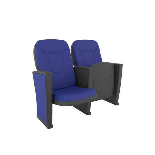 Fauteuil d'auditorium contemporain - FUSHION PLUS - Euro Seating International - en tissu / en polypropylène / pliant