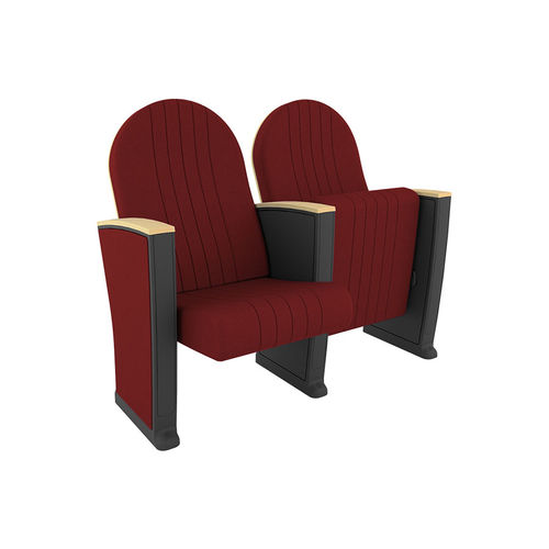 Fauteuil d'auditorium contemporain - MOZART PLUS - Euro Seating International - en tissu / en mousse de polyuréthane / en bois