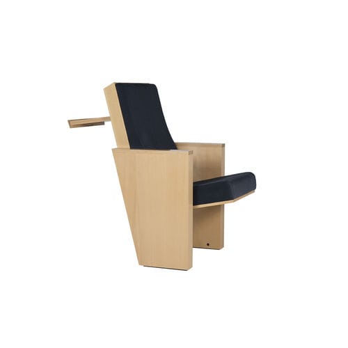 Fauteuil d'auditorium contemporain - CELANOVA DESK - Euro Seating International - en tissu / en mousse de polyuréthane / en bois