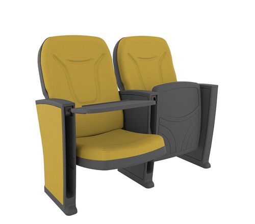Fauteuil d'auditorium contemporain - ROMA PLUS PL - Euro Seating International - en mousse de polyuréthane / en acier / en polypropylène
