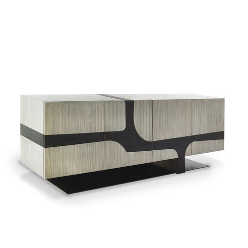 Buffet contemporain - CY Nobu - Cliff Young - en bois / en acier / avec tiroirs
