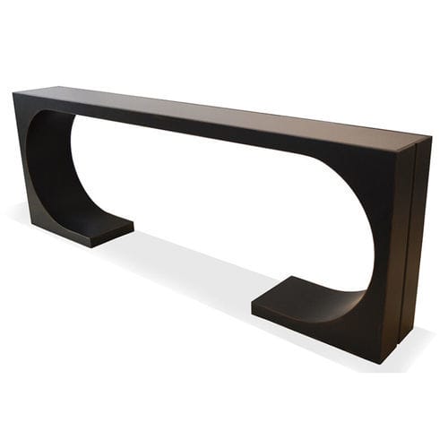 Console moderne - CY Dynasty - Cliff Young - en bois / en bronze / rectangulaire
