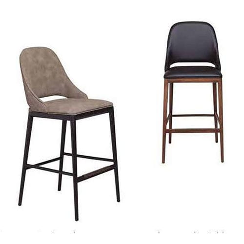 Chaise de bar contemporaine - Malva - Cliff Young - d'intérieur / en tissu / en cuir