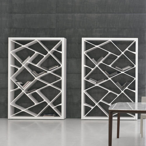 Bibliothèque contemporaine - Cinema  - Cliff Young - en bois laqué / sur mesure / blanche