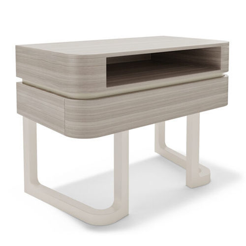 Table de chevet contemporaine - CY Zarra II  - Cliff Young - en bois / avec piètement en bois / rectangulaire