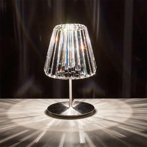 Lampe de table - Glitters  - Cliff Young - en acier inoxydable brossé / en verre / contemporaine