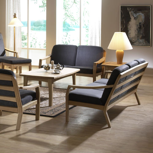 Canapé design scandinave - 1260K SERIES - dyrlund - en tissu / en cuir / avec accoudoirs