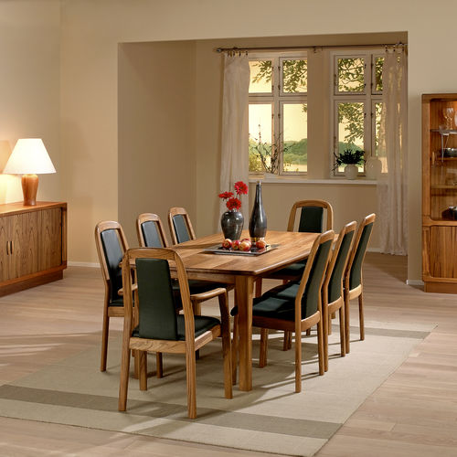 Table à manger design scandinave - 9248-180  - dyrlund - en teck / avec piètement en teck / rectangulaire