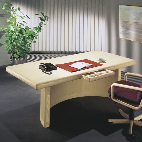 Bureau moderne - 8101A-1 SKYLINE - dyrlund - de direction / sur pied / en frêne