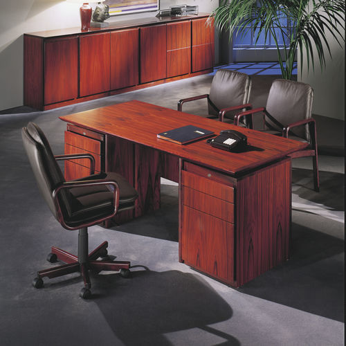 Bureau moderne - APOLLO 6001/2×6015 - dyrlund - de direction / sur pied / en bois de rose