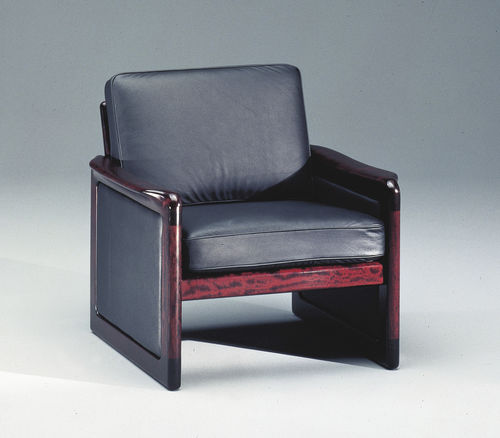 Fauteuil moderne - 7820 - dyrlund - en tissu / en cuir / en bois