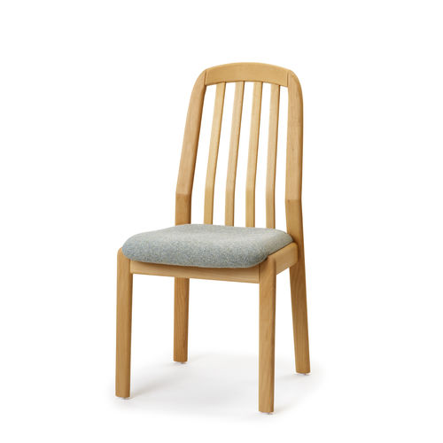 Chaise de salle à manger design scandinave - 1588 - dyrlund - d'intérieur / en tissu / en cuir
