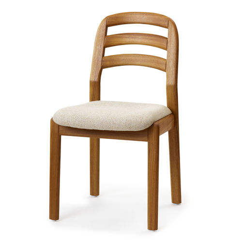 Chaise de salle à manger design scandinave - 1591 - dyrlund - d'intérieur / en tissu / en cuir