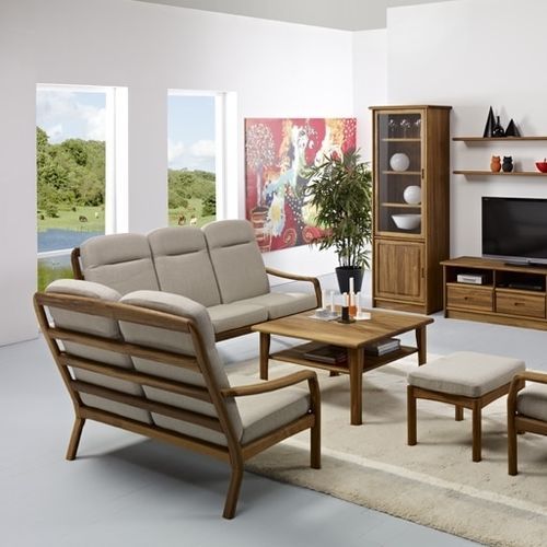 Canapé design scandinave - 1260H series - dyrlund - en tissu / en cuir / avec accoudoirs