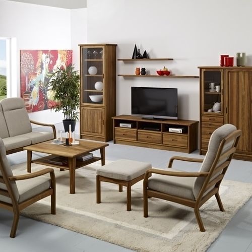 Repose-pied design scandinave - 1260FS - dyrlund - en tissu / en cuir / en teck