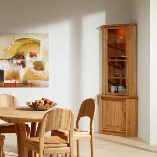Vaisselier design scandinave - 1193M - dyrlund - en hêtre / en verre