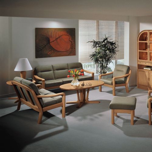Canapé design scandinave - 1230A series - dyrlund - en tissu / en cuir / avec accoudoirs