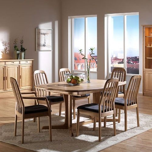 Table traditionnelle - 9244 OAK - dyrlund - en bois / avec piètement en bois / rectangulaire
