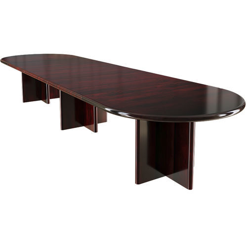 Table de conférence moderne - 8612/12 - dyrlund - en bois de rose / avec piètement en bois de rose / ovale