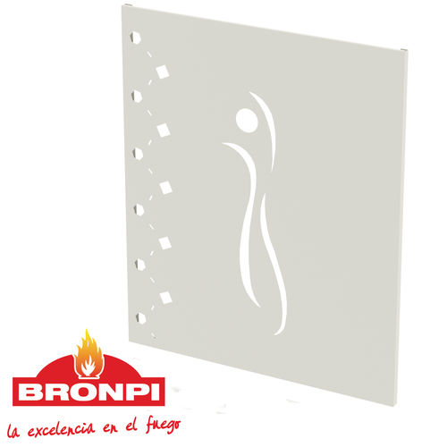 Panneau en tôle décoratif - 650-B - Bronpi - pour poêle