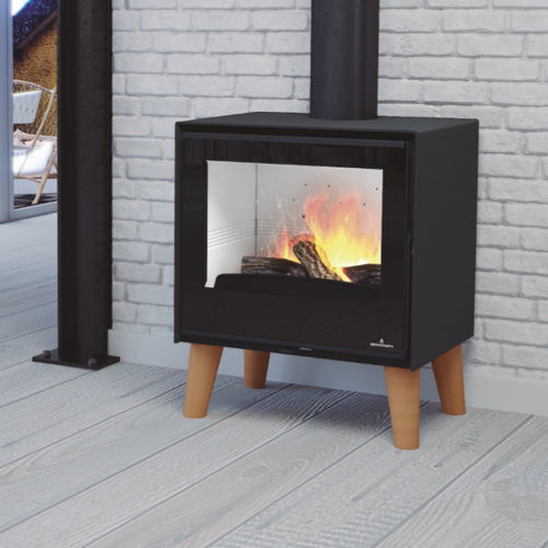 Poêle à bois - ARUS - Bronpi - 5 kW - 10 kW / 0 - 5 kW / sur pieds