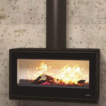 Poêle à bois - CAIRO 90 BOX - Bronpi - 5 kW - 10 kW / 0 - 5 kW / 10 kW - 20 kW