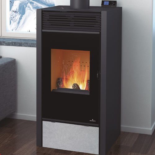 Poêle à bois - HYBRID - Bronpi - à granulés / 5 kW - 10 kW / 0 - 5 kW