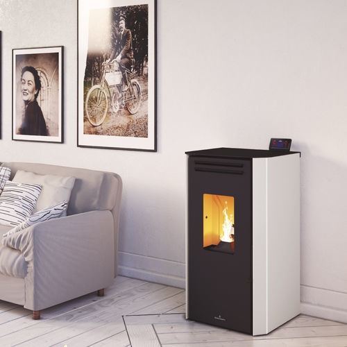 Poêle à granulés - TINA - Bronpi - 5 kW - 10 kW / 0 - 5 kW / au sol