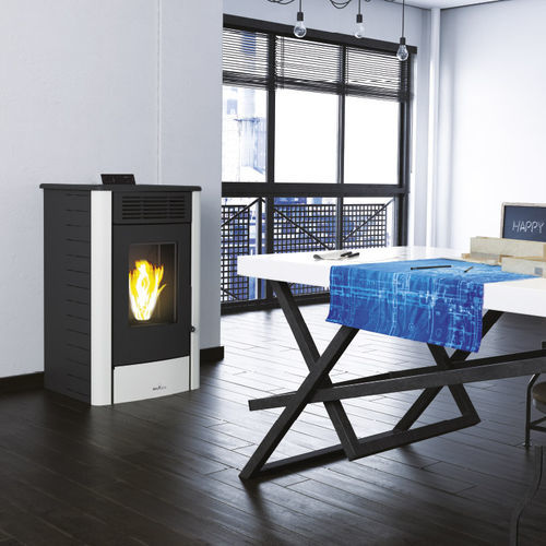 Poêle à granulés - RITA - Bronpi - 5 kW - 10 kW / 0 - 5 kW / au sol