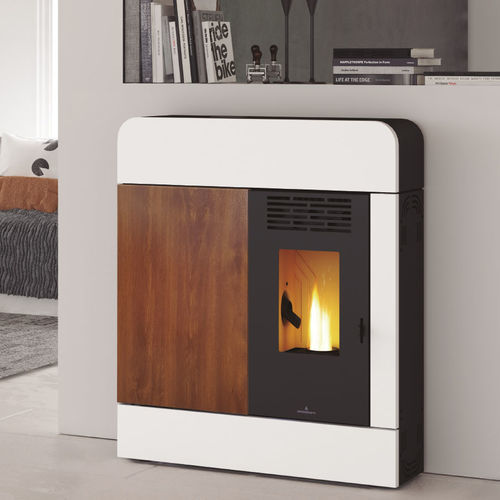 Poêle à granulés - DORA - Bronpi - 5 kW - 10 kW / au sol / contemporain