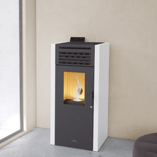 Poêle à granulés - ADEL - Bronpi - 5 kW - 10 kW / 10 kW - 20 kW / au sol