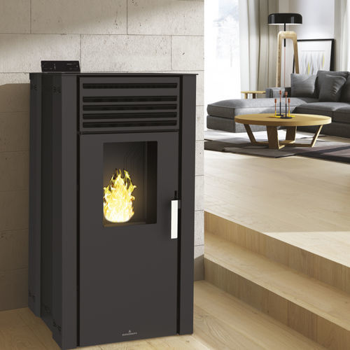 Poêle à granulés - EVA-NC - Bronpi - 5 kW - 10 kW / 10 kW - 20 kW / au sol