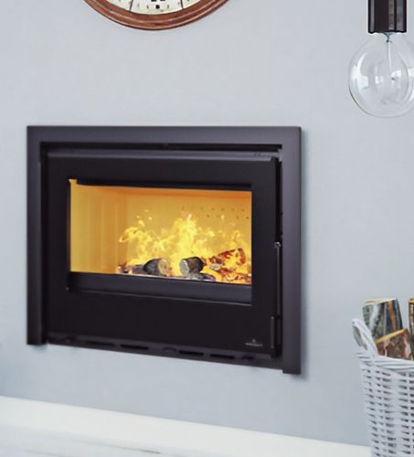 Insert de cheminée à bois - CAIRO 70 - Bronpi - en acier / en fonte / à convection forcée