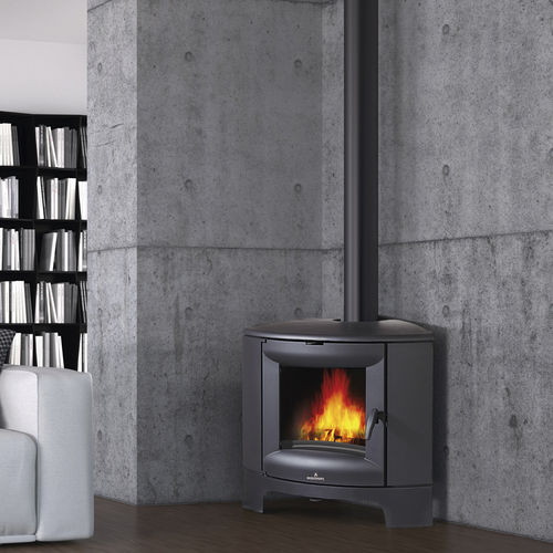 Poêle à bois - BREMEN - Bronpi - 11,5 kW / au sol / d'angle
