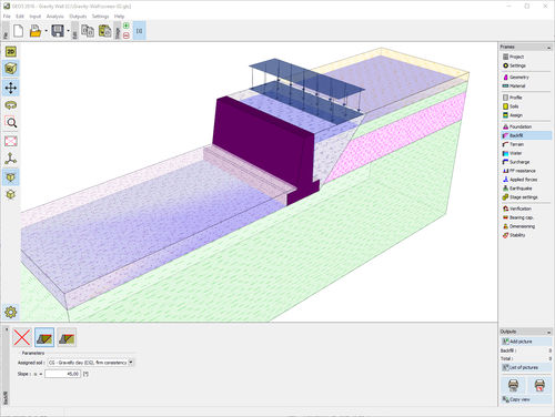 Logiciel de conception - GRAVITY - FINE - de gestion de chantier / de calcul pour murs de soutènement / d'analyse