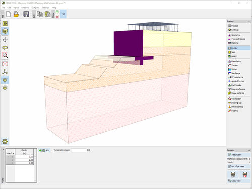 Logiciel de conception - MASONRY - FINE - de gestion de chantier / de calcul géotechnique / de calcul pour murs de soutènement