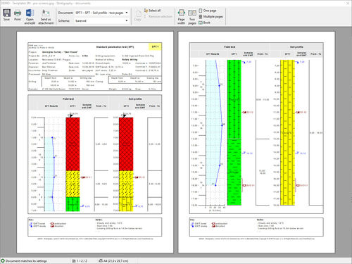 Logiciel de gestion de données - STRATIGRAPHY – LOGS - FINE - de calcul géotechnique / pour structure en acier