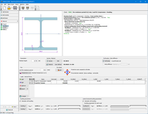 Logiciel de calcul - FINE - d'analyse structurelle / pour structure en acier / pour la conception anti-incendie