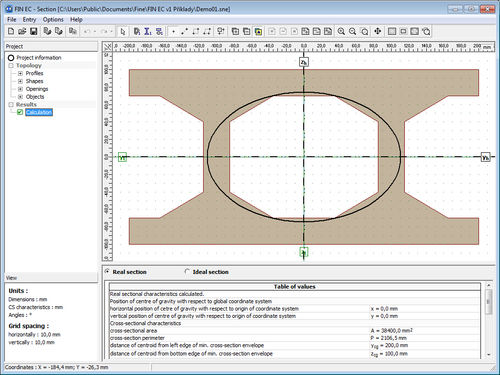 Logiciel d'analyse structurelle - SECTION  - FINE - pour structure en acier / 2D