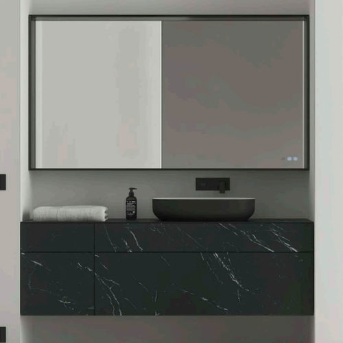 Meuble vasque suspendu - DOGMA2 - IDEAGROUP - en bois / contemporain / sans porte