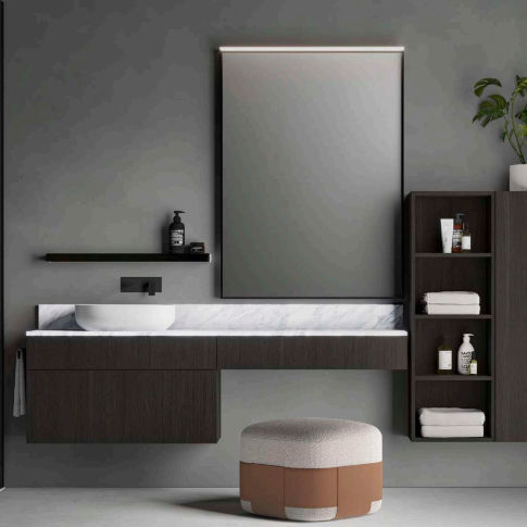 Meuble de salle de bain contemporain - DOGMA3 - IDEAGROUP - résidentiel / en bois / laqué