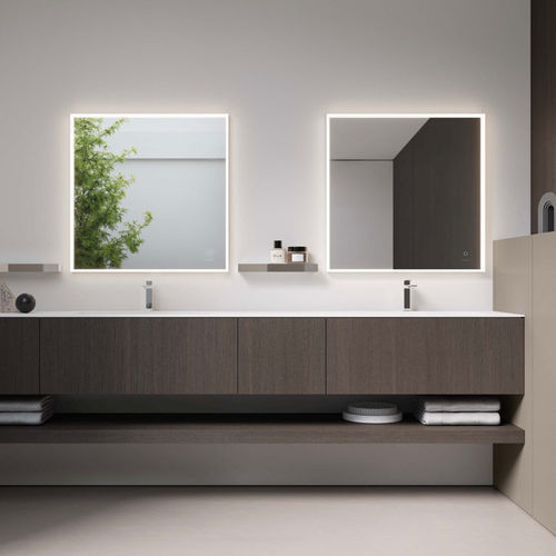 Miroir de salle de bain mural - JOULE - IDEAGROUP - contemporain / carré / vertical