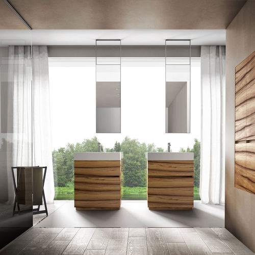 Miroir de salle de bain de plafond - SOFFITTO - IDEAGROUP - contemporain / rectangulaire / en acier
