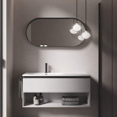 Meuble vasque suspendu - MY TIME 07 - IDEAGROUP - en HPL / contemporain / sans porte