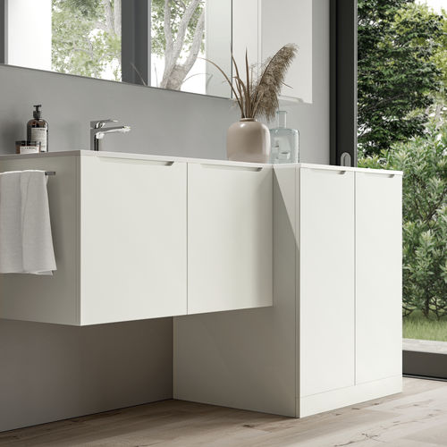 Meuble vasque suspendu - SMYLE: 03 - IDEAGROUP - à poser / en bois / contemporain