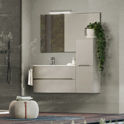 Meuble vasque suspendu - SMYLE: 06 - IDEAGROUP - en bois / contemporain / sans porte