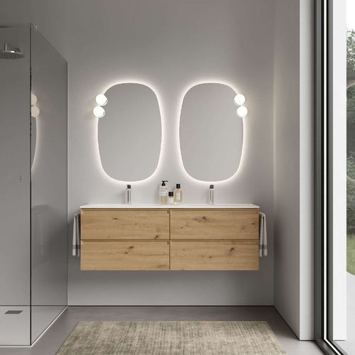 Meuble vasque suspendu - 10 LOGIC - IDEAGROUP - en polymère / contemporain / sans porte