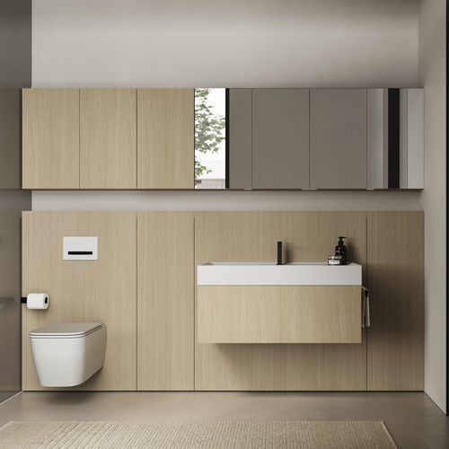 Meuble de salle de bain contemporain - Home 1 | B3 - IDEAGROUP - résidentiel / en placage de bois / mural