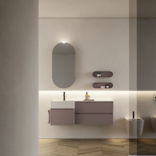Meuble vasque suspendu - 04 - IDEAGROUP - en bois / en composite / contemporain