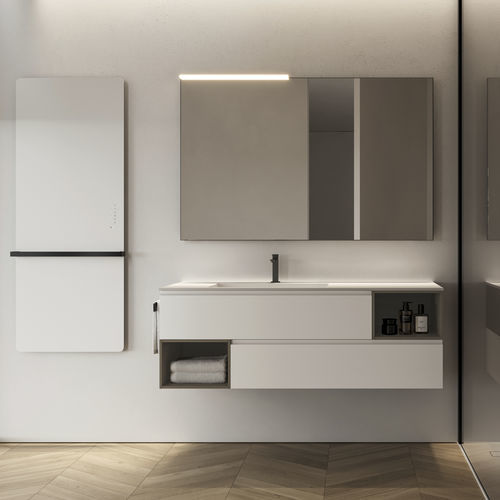 Meuble vasque suspendu - 16 - IDEAGROUP - en bois / en composite / contemporain